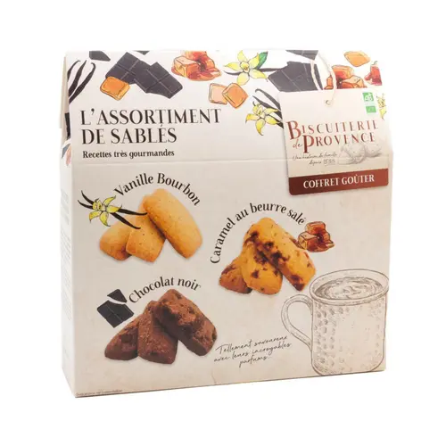 Coffret goûter L'assortiment de sablés bio Biscuiterie de provence - 210 g
