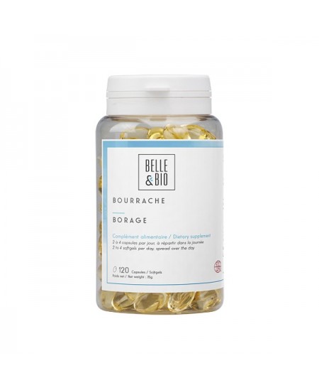 Belle et Bio - Huile de Bourrache bio - 120 capsules
