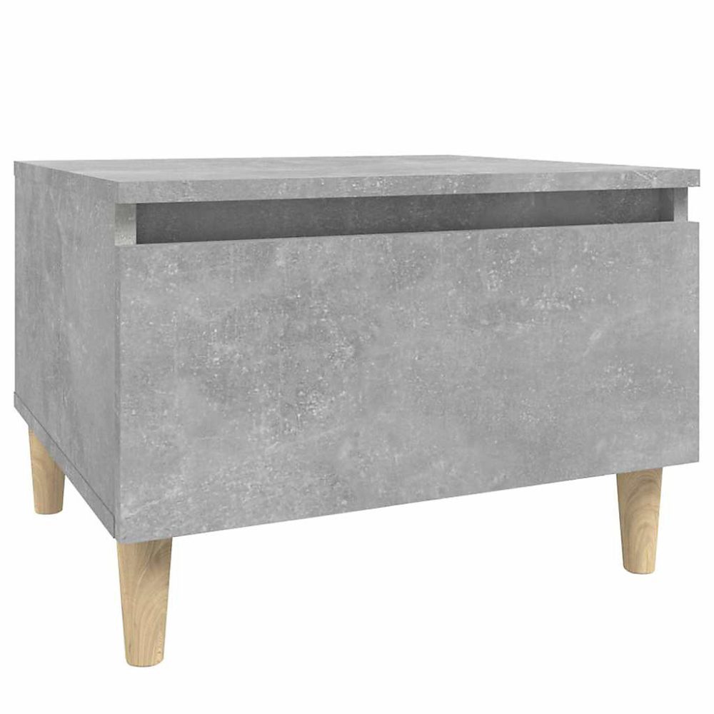 819508 vidaXL Table d'appoint Gris béton 50 × 46 × 35 cm Bois d'ingénierie