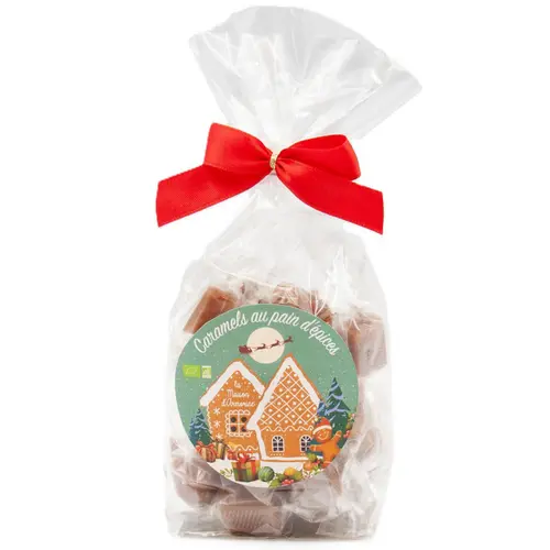 Caramels au pain d'épices de Noël bio Maison Armorine - sachet de 150 g