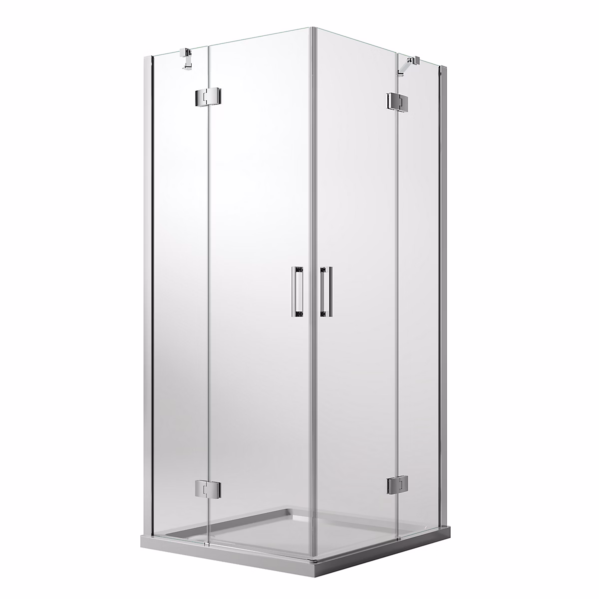 Cabine de Douche 70 × 120 CM H190 Transparent avec Easyclean mod. Flip Porte + Porte Ouverture Pivotante