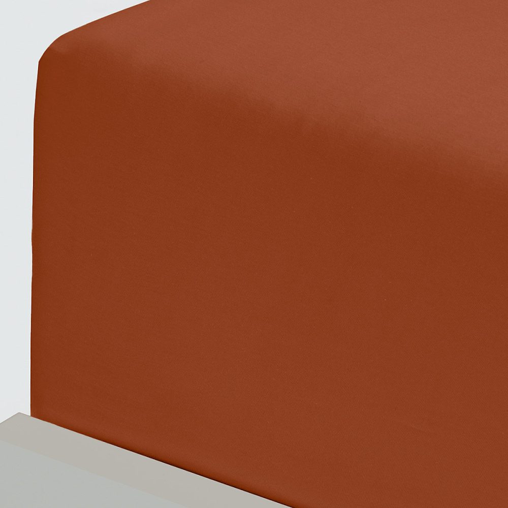 Drap housse en flanelle de coton bonnet 30 cm Auburn 90 × 190 cm KLAPPEN
