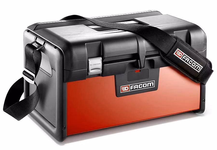 Boîte à outils bimatière BT.200 Facom – 25 L, empilable, fermeture par cadenas
