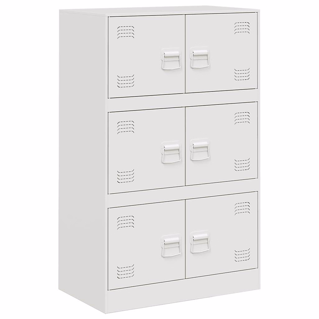 Buffet blanc 67 × 39 × 107 cm acier vidaXL