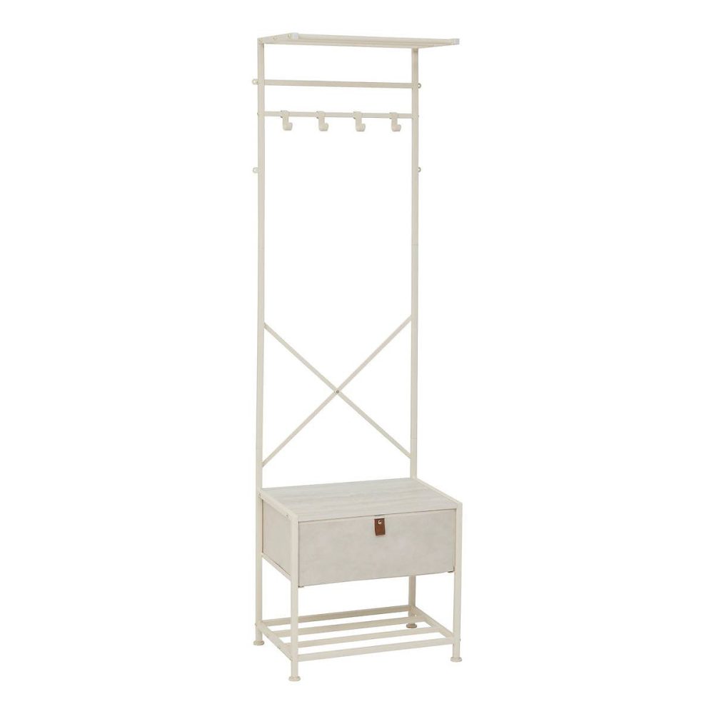 Dressing Tissa 4 patères 1 tiroir beige – 5five