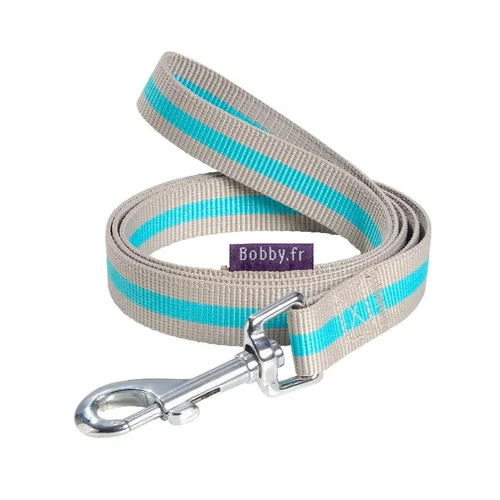 Laisse Arlequin beige/turquoise taille L