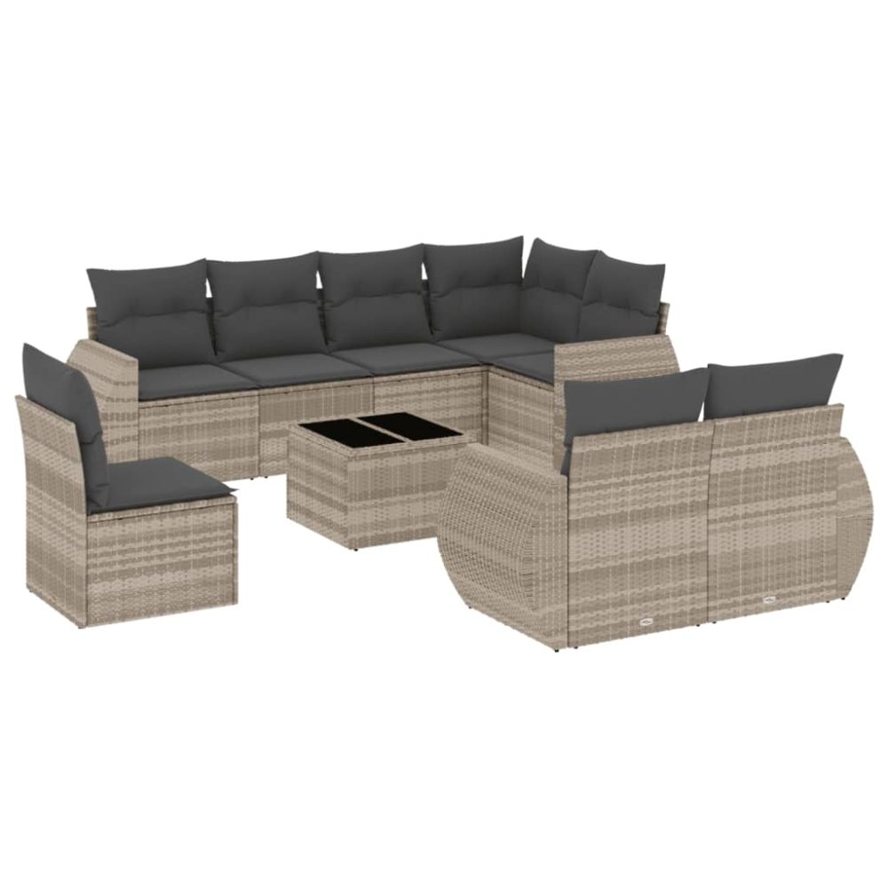 VidaXL 3221641 banc de jardin Rotin, Acier – Mobilier de jardin