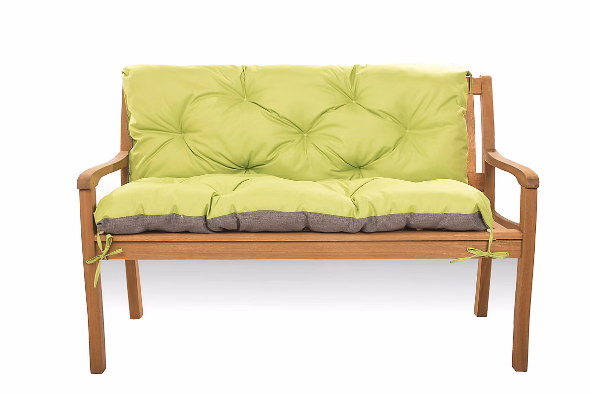 Coussin pour banc de jardin 120 × 50 × 40cm – coussin de banc de jardin Citron vert coussin de banc extérieur, coussin de balançoire