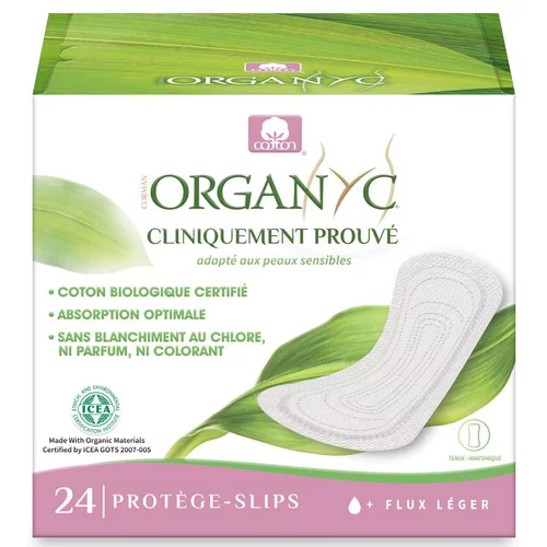 Protège slips bio flux léger en pochette individuelle x 24