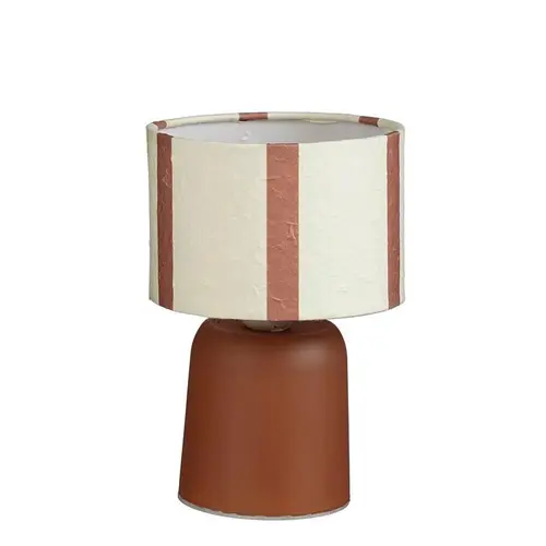 Lampe en verre marron à LED Largo - Ø 13 x H 20 cm