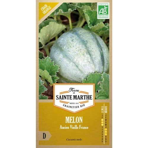 Graines de melon ancien vieille France bio Ferme de Sainte Marthe - graines à semer