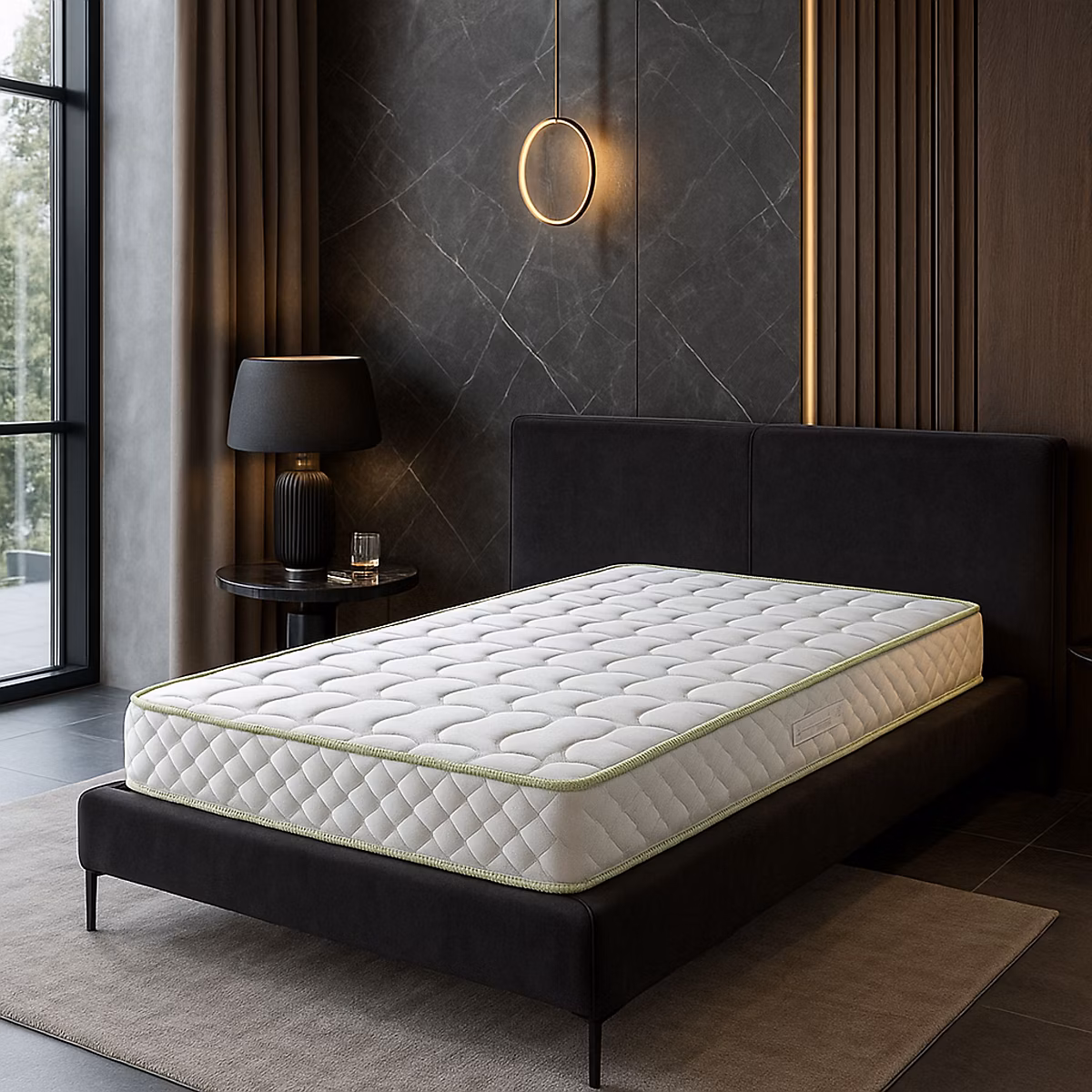 Calme Nuit Matelas 90x200 Polyuréthane 35 Kg/m3 | Hauteur 21 CM – Soutien équilibré