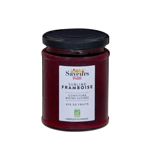 Confiture moins sucrée Sublime Framboise bio - 310 g
