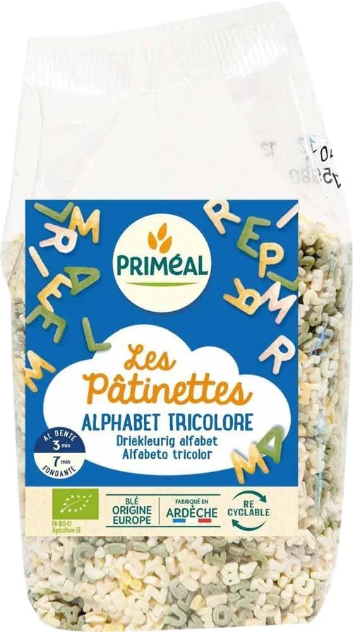 Alphabet tricolore 250 g PRIMEAL