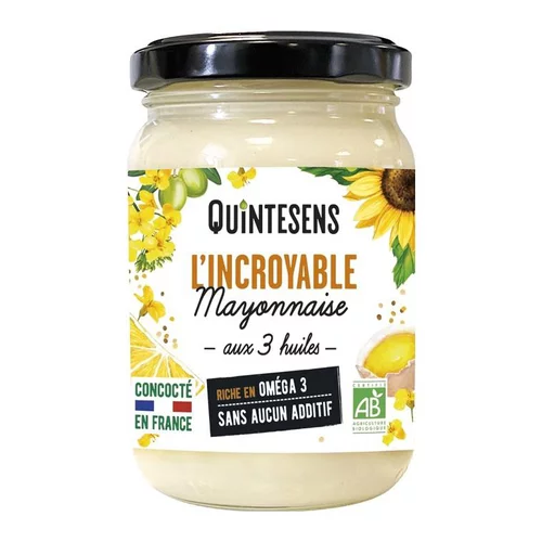 L'incroyable mayonnaise bio Quintesens - 180 g