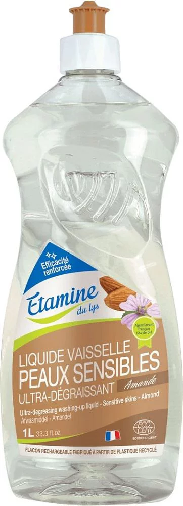 Liquide vaisselle peaux sensibles amande Etamine du Lys - 1 L