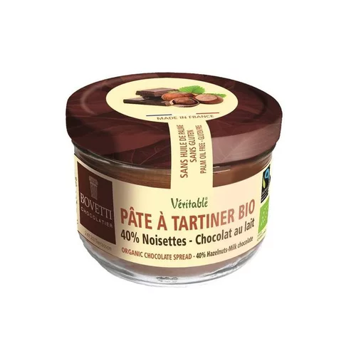 Pâte à tartiner bio au chocolat noir et aux noisettes - 200 g