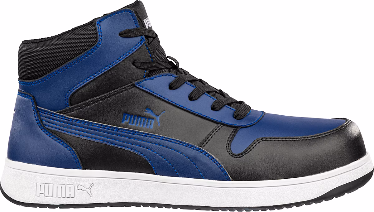 Chaussures de sécurité et chaussettes – Chaussure Haute PUMA Frontcourt MID S3PL ESD FO HRO SR T.47 Bleu/Noir 630070351000047