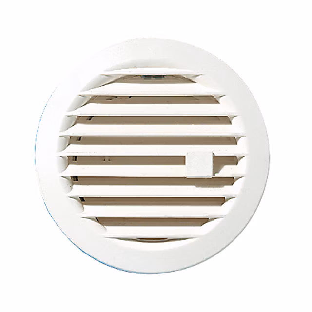 VMC et aérateur – Grille d'aération PVC Autogyre à encastrer réglable blanche ø100mm