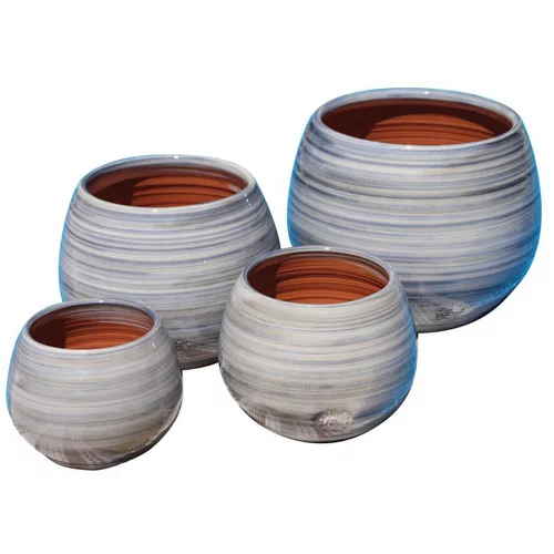Pot en terre émaillée marron Châtaigne Les Poteries d'Albi Cancale - Ø 21 x H 21 cm