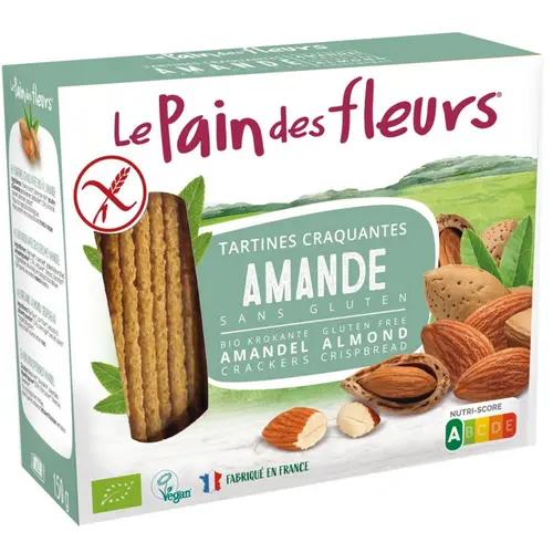 Tartines craquantes bio à l’amande Le Pain des fleurs - 150 g