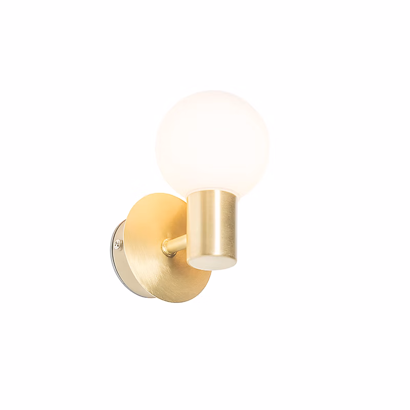Applique murale moderne dorée IP44 – Cederic Up