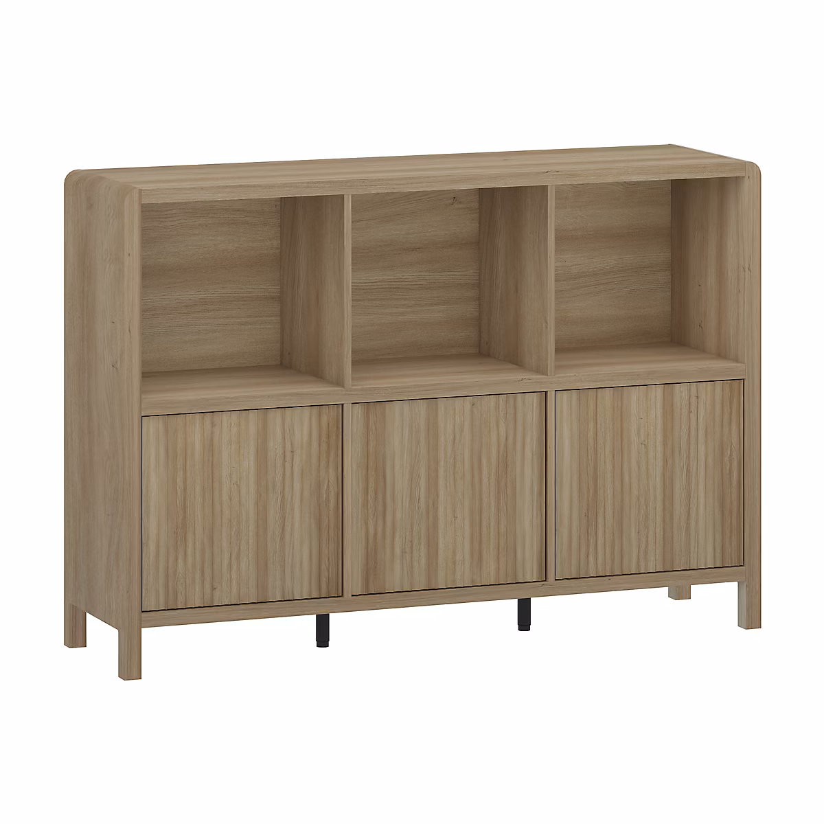 Commode Lukkodso 76 – 5 × 110 × 30 cm effet chêne, rustique en.casa