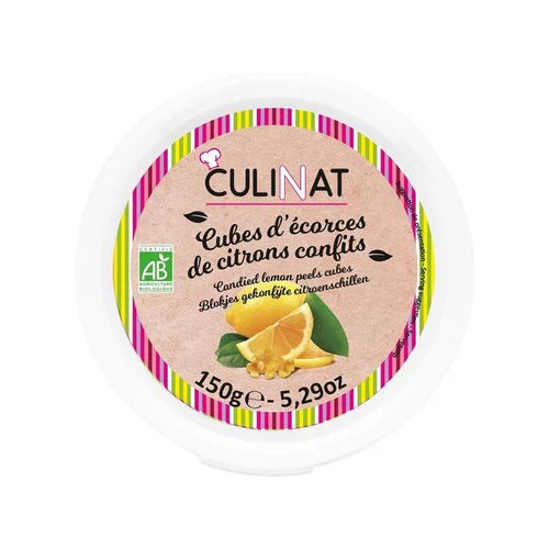 Cubes écorces citrons Culinat 150g