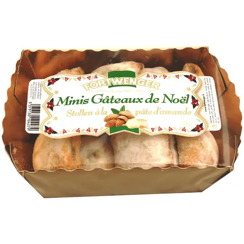 Mini gâteaux de Noël bouchées de stollen pâte d'amandes Fortwenger - 350 g