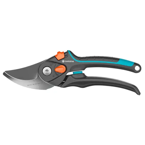 Sécateur PremiumCut Pro Flex lames franches coloris gris Gardena - ajustable S/XL