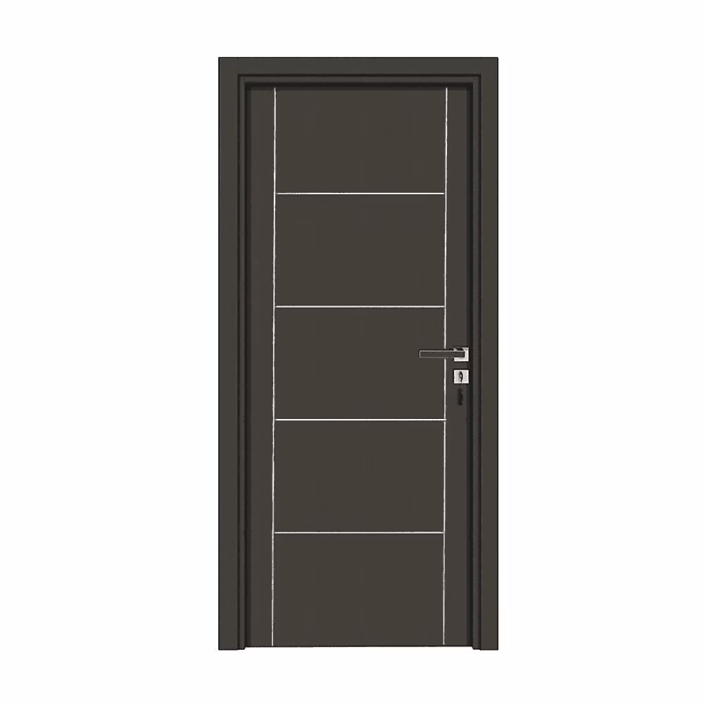Bloc – porte pose fin de chantier Collection Premium Casoar, H, 204 x l, 83 cm, aspect cuir basalte, réversible