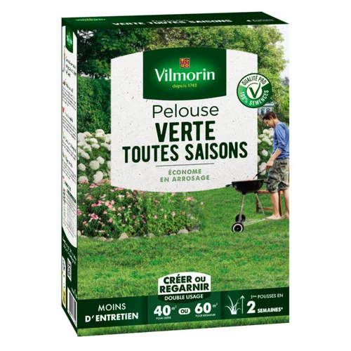 Kit pour pelouse verte toute l'année pour 40 à 60 m² - 1 kg