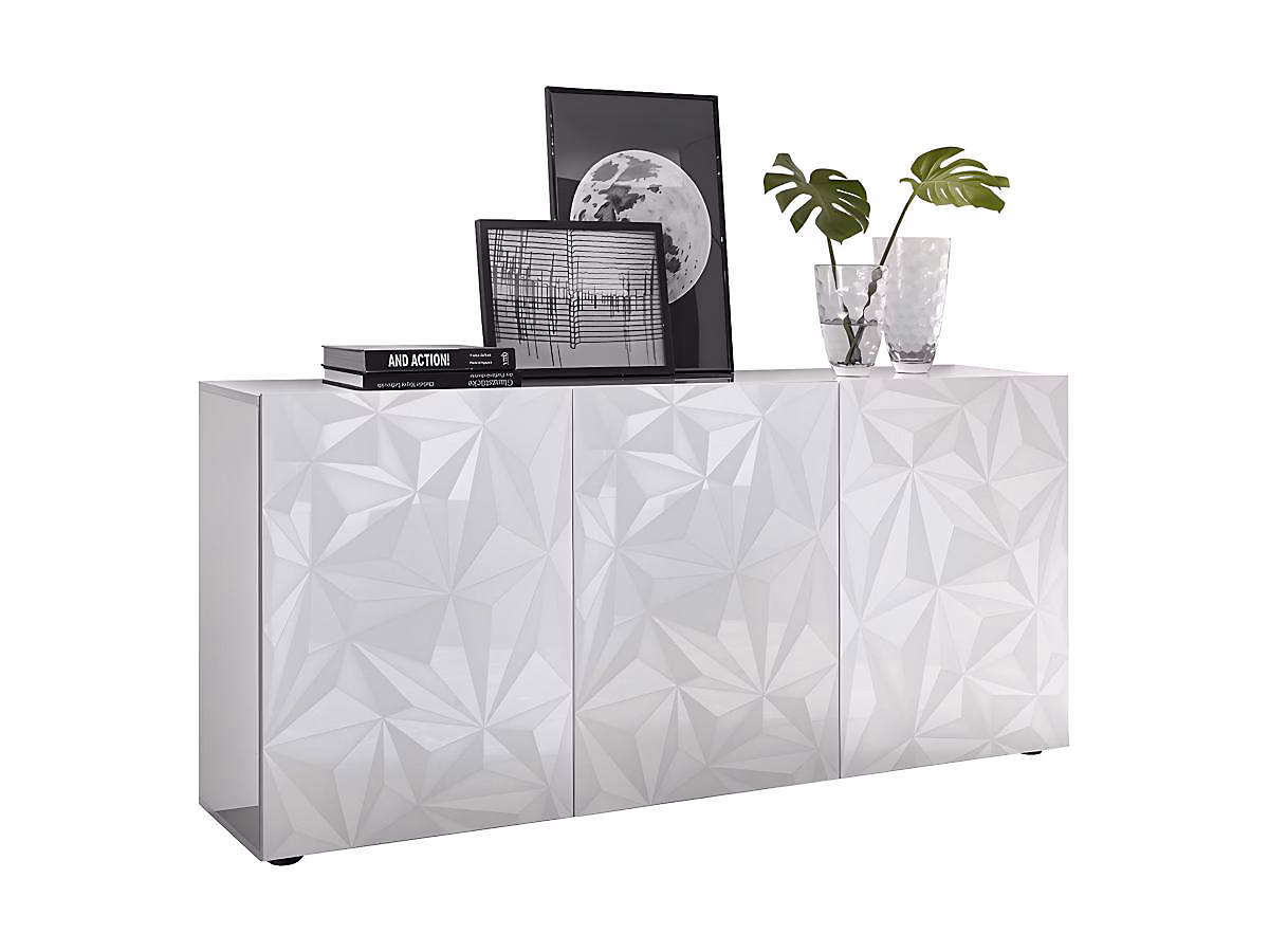 Buffet ERIS – 3 portes | Blanc laqué