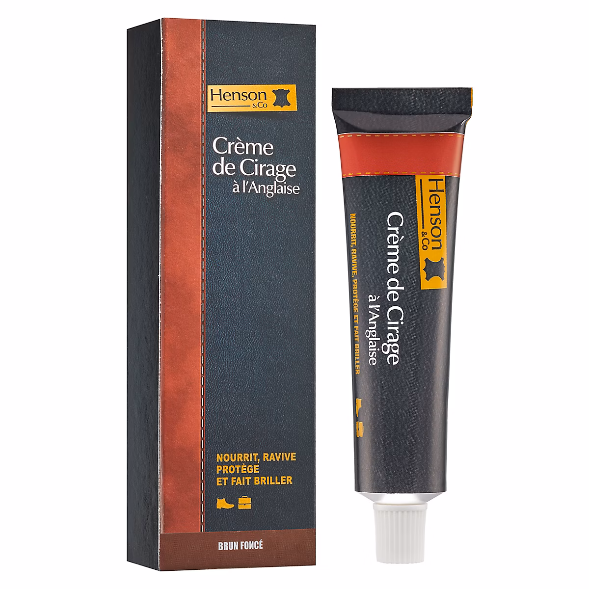Produits d'entretien et de nettoyage – Crème de cirage anglais Henson & Co brun 50ml