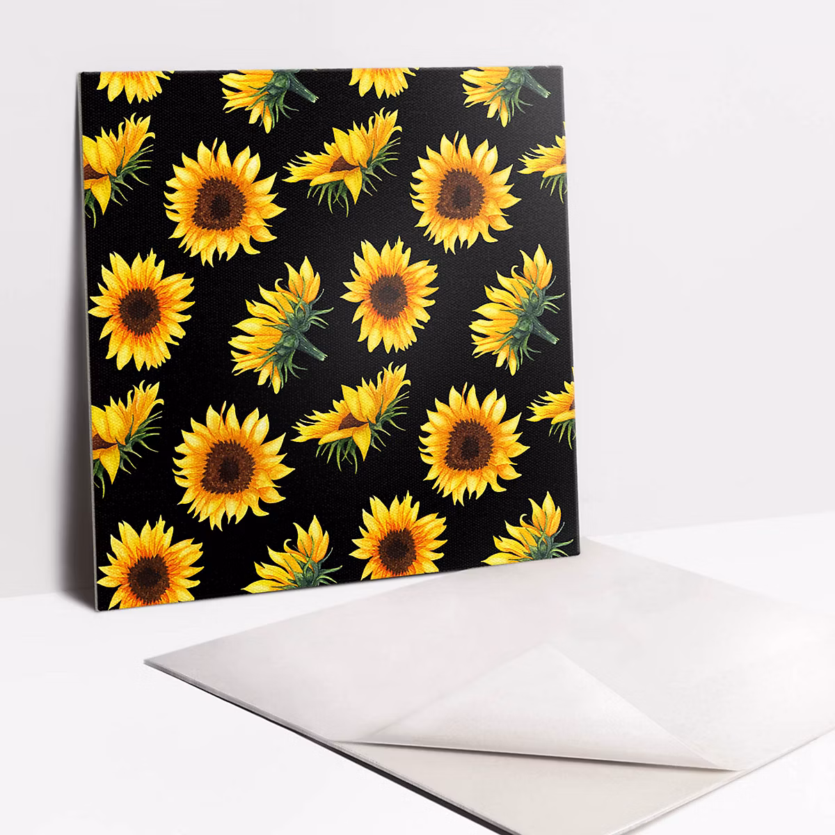 Carreaux vinyle Tulup 30 × 30 cm Tournesols 9 pcs