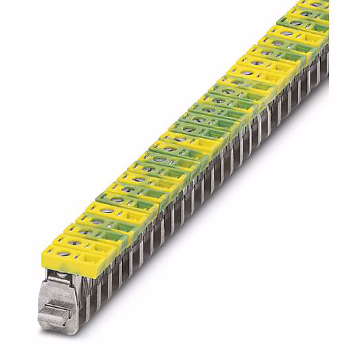 Bloc de jonction AKG 16 GNYE vert – jaune 0423027 pack de 50 pièces.