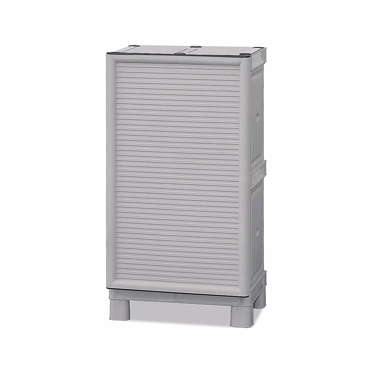Armoire d'extérieur Waremme – Mobilier d'extérieur | Armoire de balcon polyvalente | Armoire d'extérieur | Gris clair | 50x39h92 cm