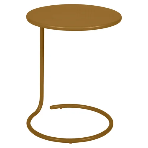 Table basse déportée Coolside coloris pain d'épices en acier Fermob - Ø42 x 53 cm