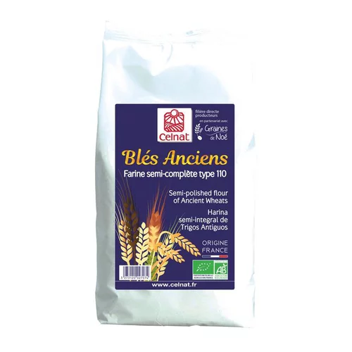 Farine de blés anciens T110 bio en sac de 1 kg