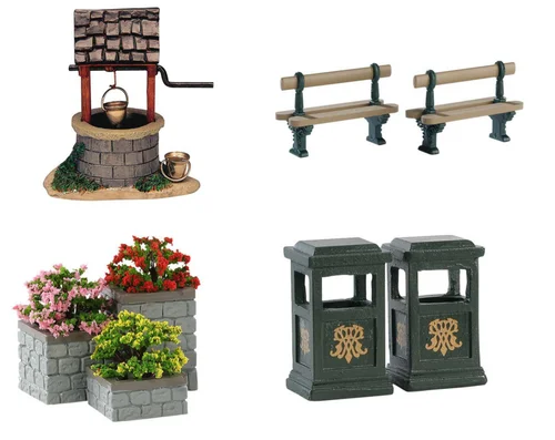 Accessoire pour village de Noël Lemax Caddington thème mobilier urbain