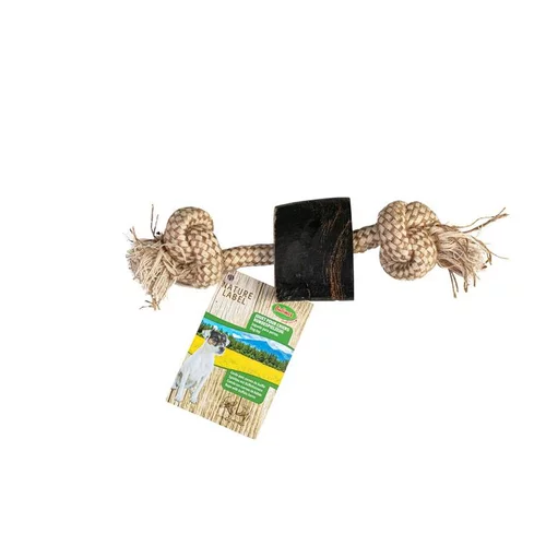 Corne marron avec corde 25 cm
