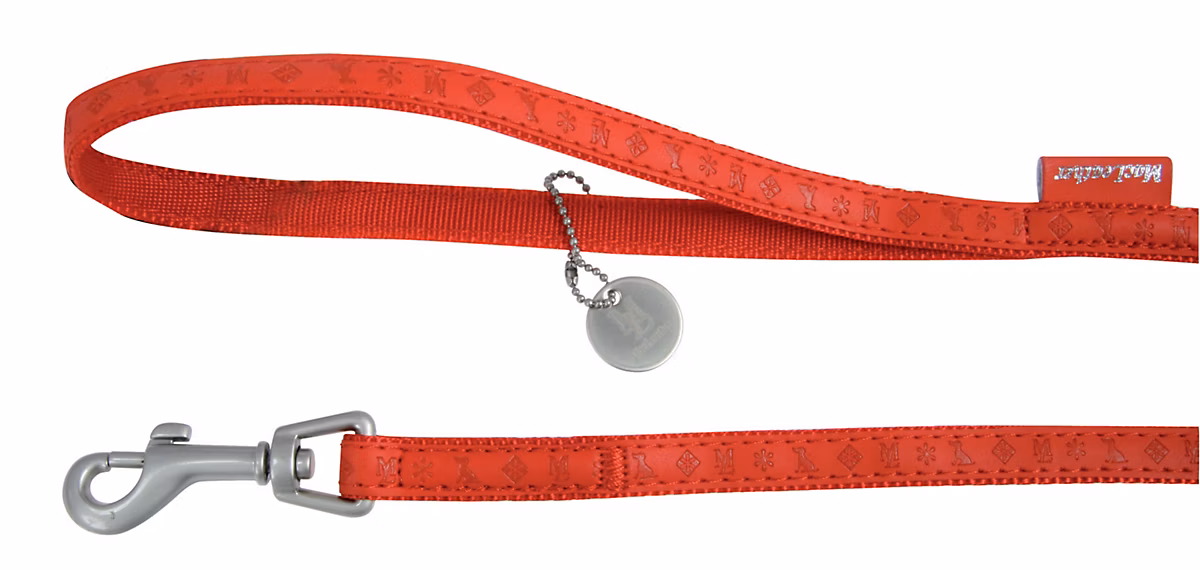 Laisse Mc Leather 15mm L.1 – 2 m rouge