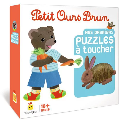 Puzzle Mon premier puzzle à toucher Petit Ours Brun - Bayard Jeunesse - 18 mois et +