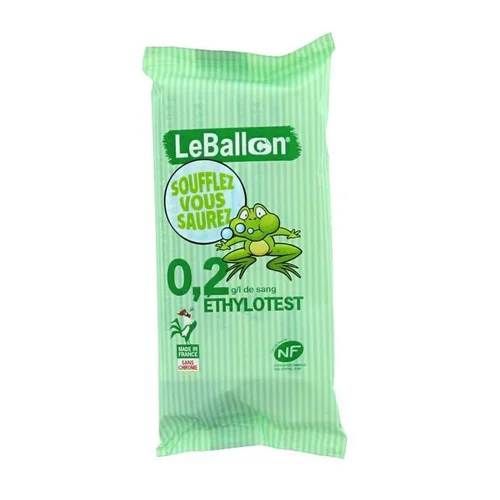 Éthylotest chimique Le Ballon 0,2 g Contralco - Spécial jeune conducteur