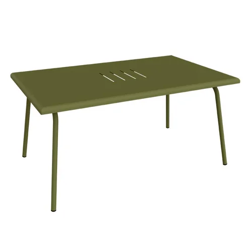 Table basse Monceau rectangulaire coloris vert en acier Fermob - 92 x 57 cm