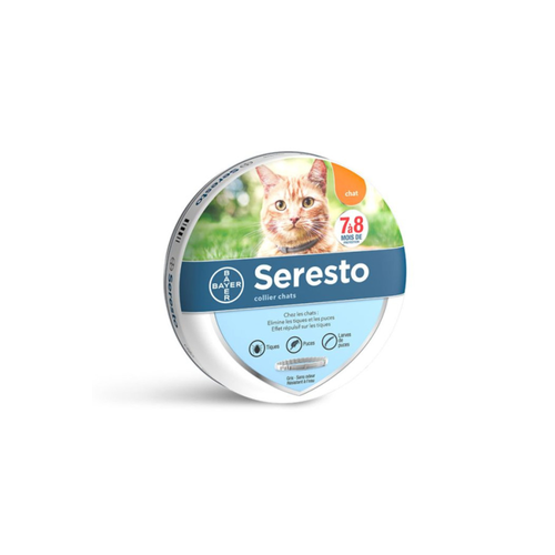 COLLIER ANTIPARASITAIRE POUR CHAT SERESTO® - GRIS - X1