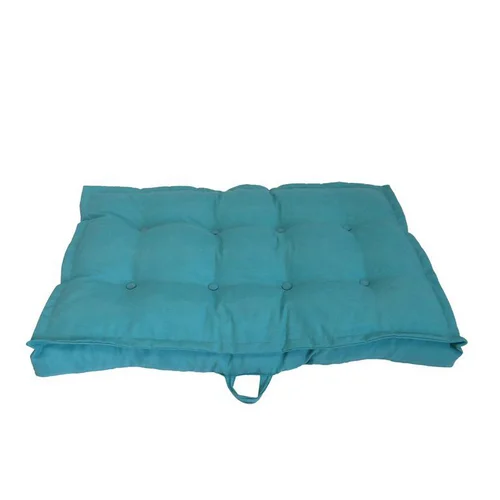 Coussin d'assise pour palette uni émeraude - 118 x 80 x 15 cm