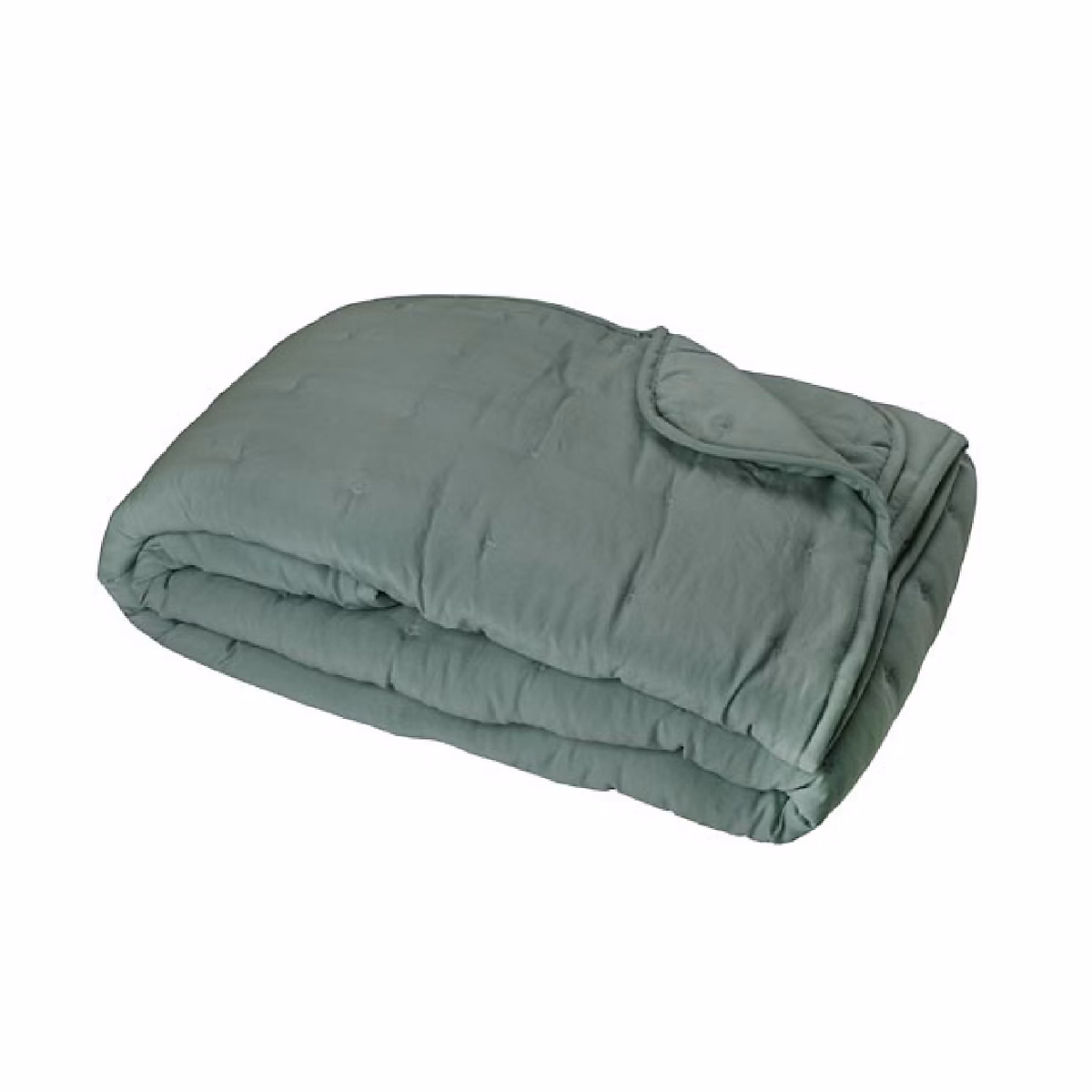 Couvre – Lit en microfibre matelassée (150 × 200 cm, Vert tilleul)