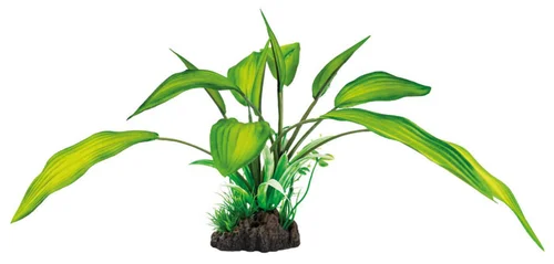 Plante artificielle pour aquarium ou terrarium coloris vert Cryptocoryne SuperFish Art Plant M - 25 cm
