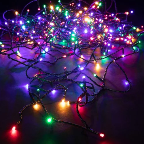 Guirlande lumineuse LED à lumière animée multicolore sur secteur - 25 m
